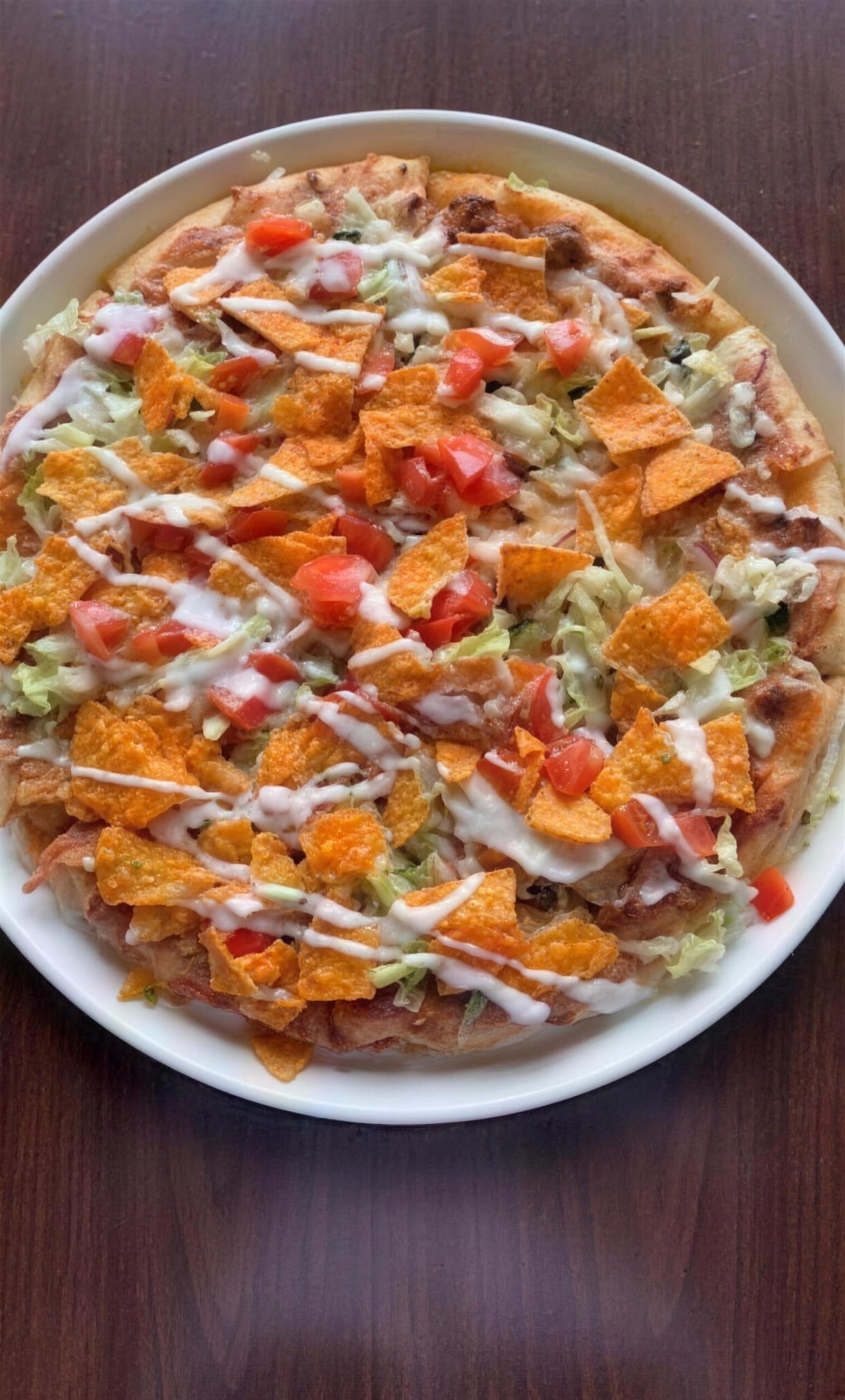Papa B's taco pizza