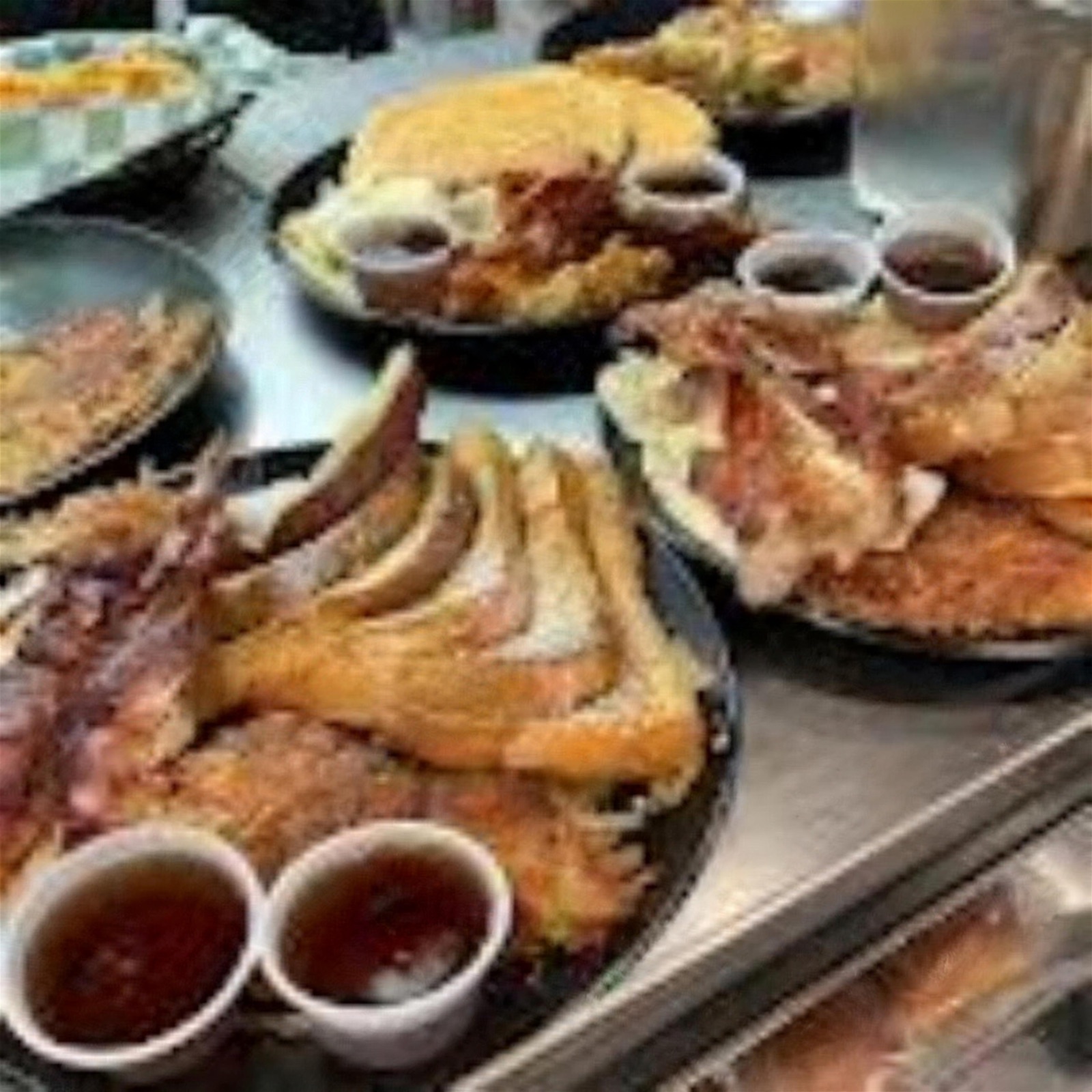 Party trays ready to go at Papa B's